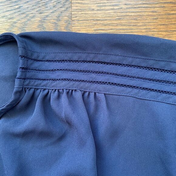 Charter Club Split Neck Blouse - Size Small - Picture 3 of 9